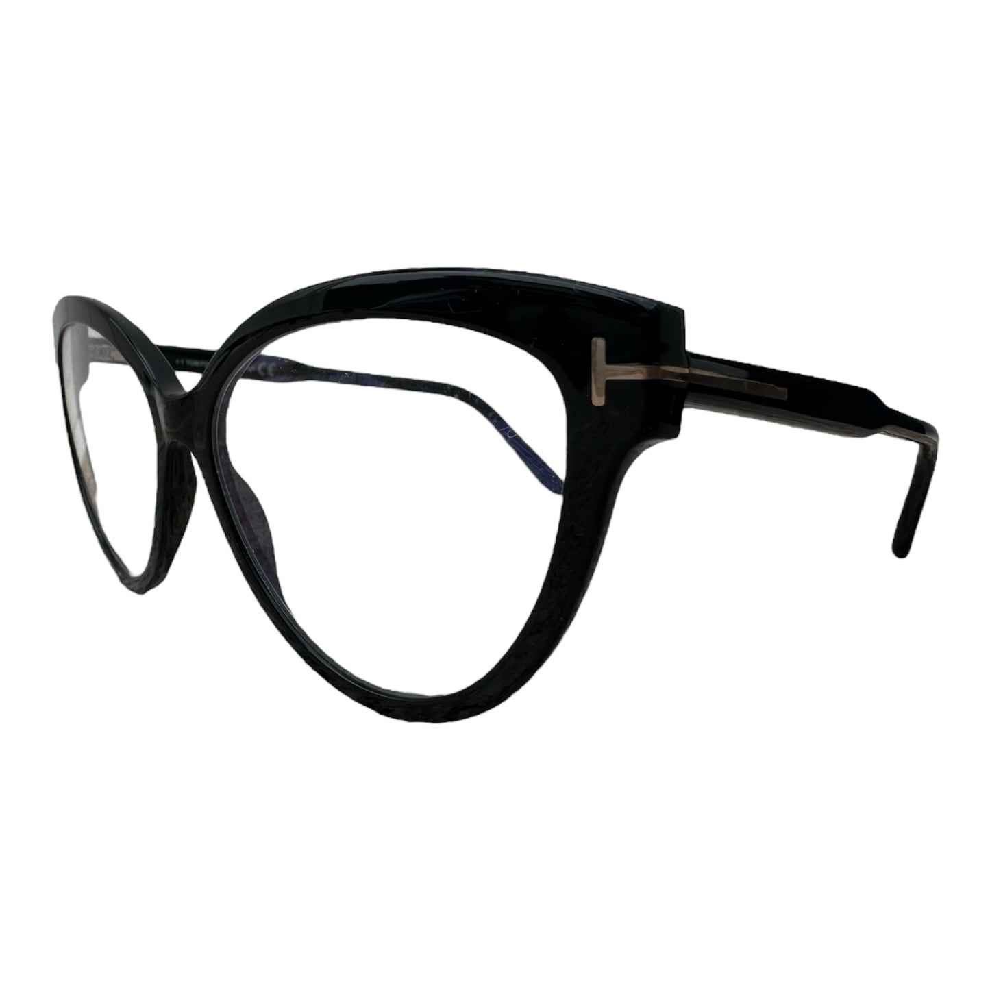 TOM FORD BLACK RX GLASSES 5763-B 001 56-15 140
