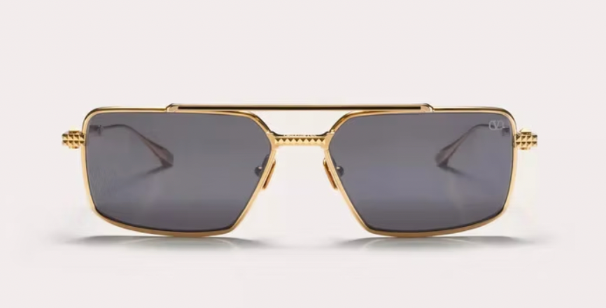 VALENTINO SUNGLASSES GOLD/BLACK POLARIZED