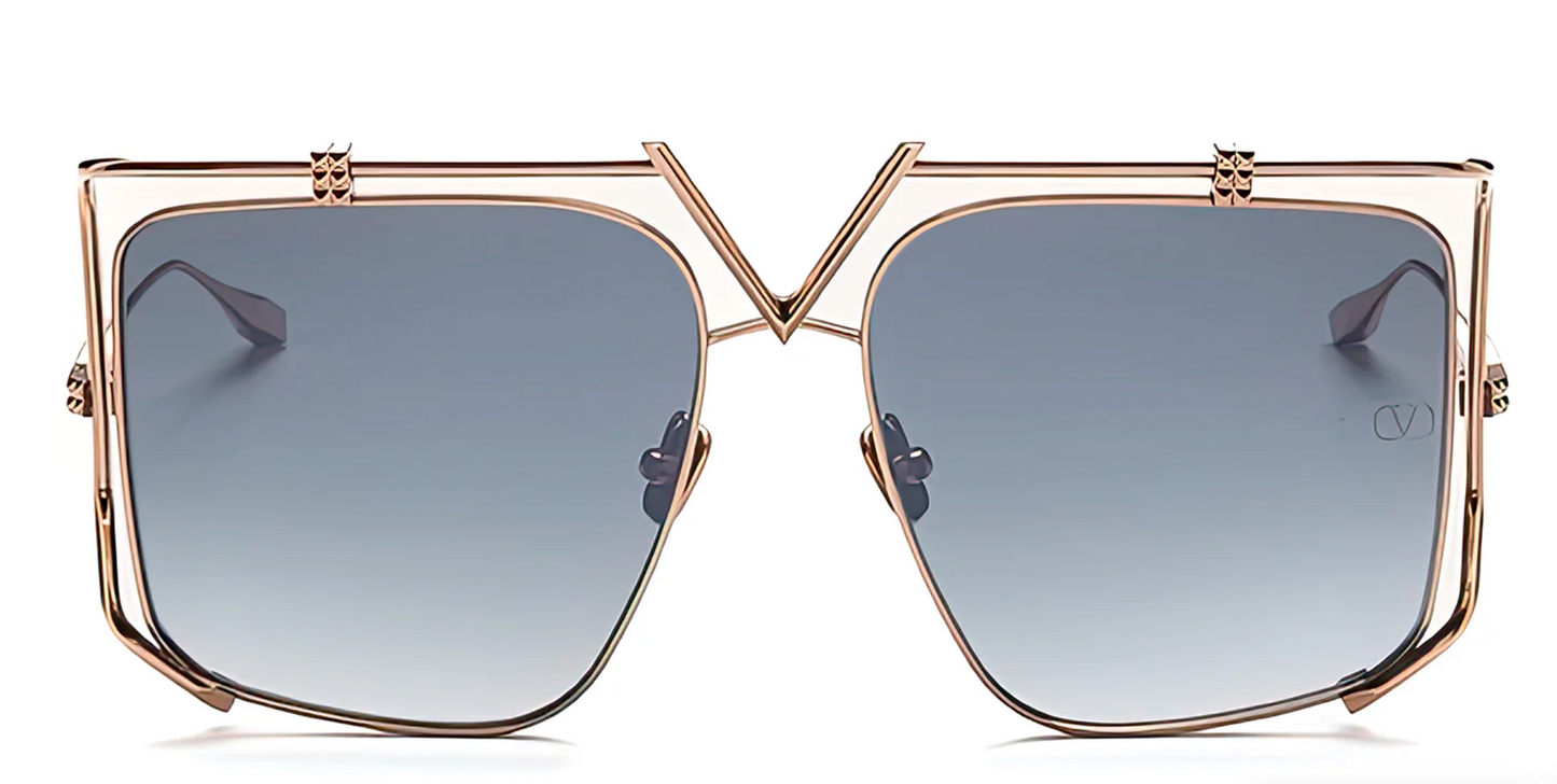 VALENTINO VLS116A GOLD FRAME POLARIZED BROWN