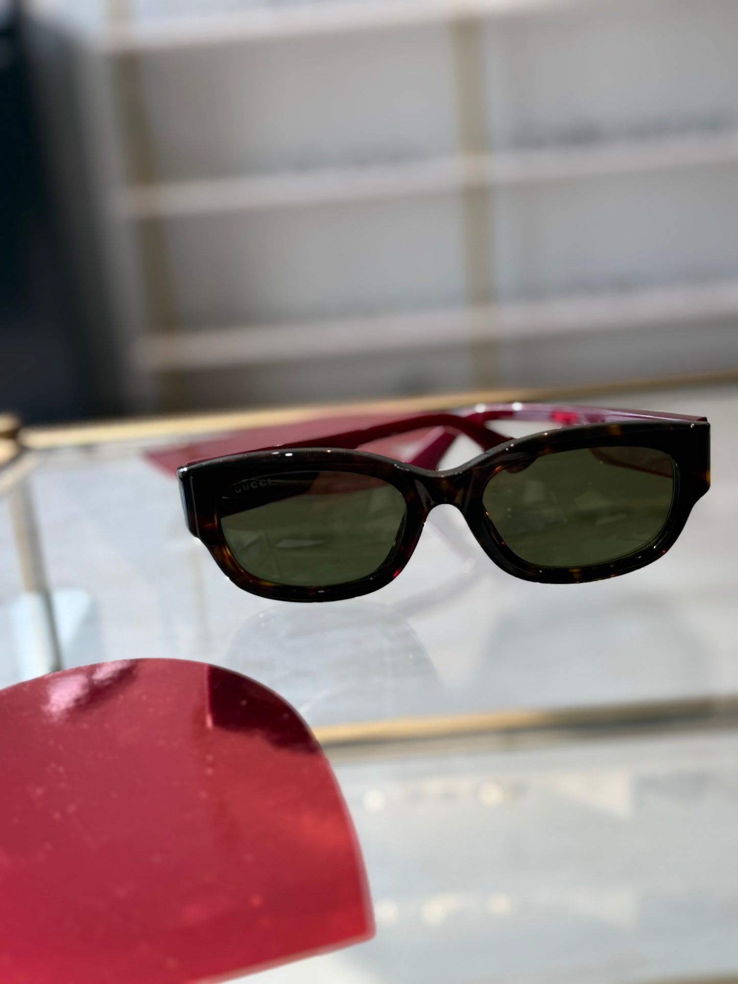 GUCCI TORTOISE WOMENS SUNGLASSES