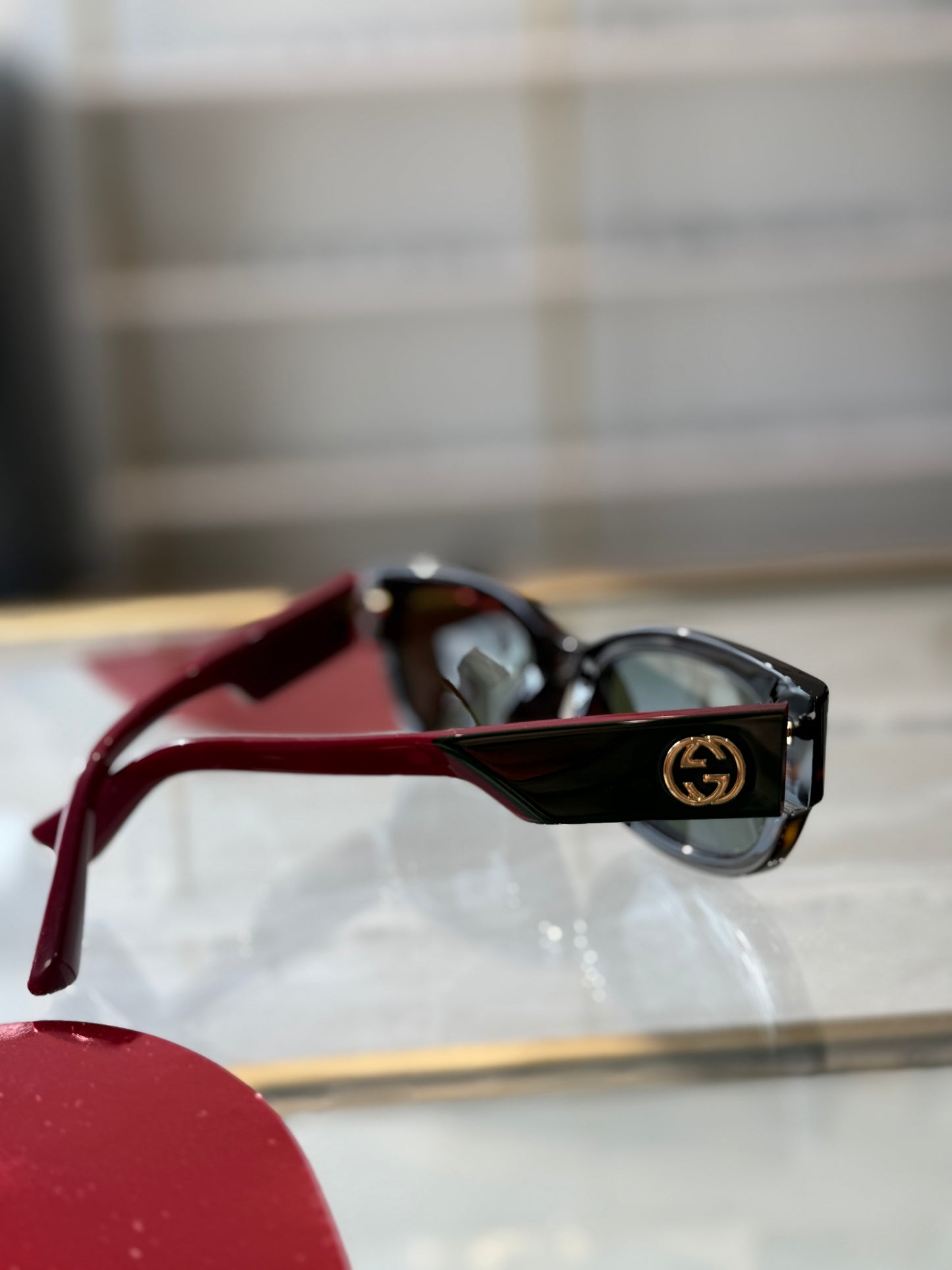 GUCCI TORTOISE WOMENS SUNGLASSES