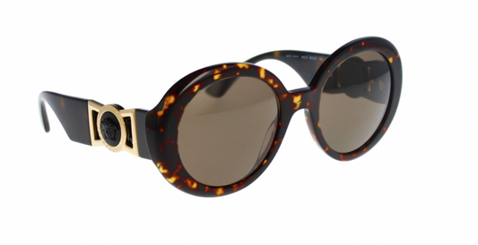VERSACE WOMENS TORTOISE SUNGLASSES 55-22